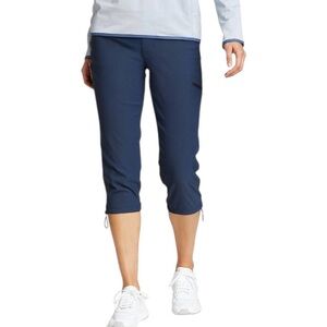 Eddie Bauer Rainier Active Tech Capris Womens 12 Navy Waterproof Stretch Outdoor